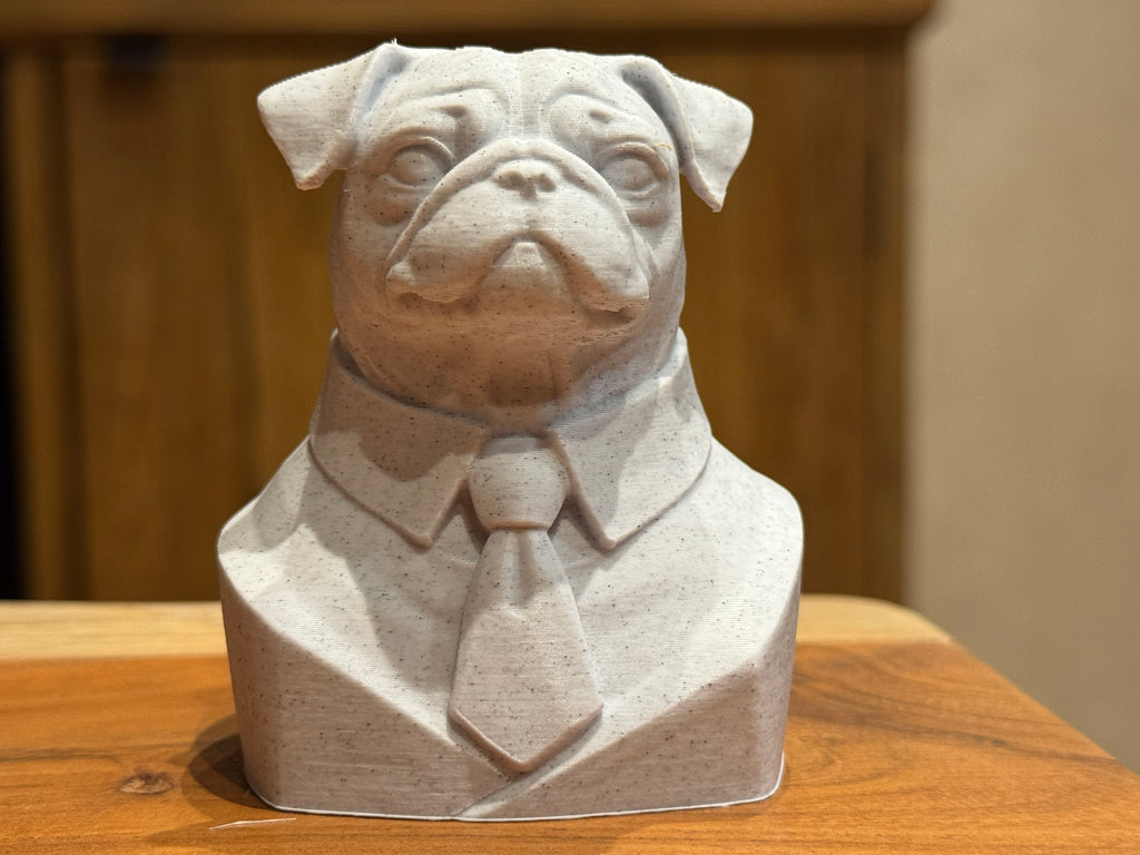 Pug Executive Bust sculpture