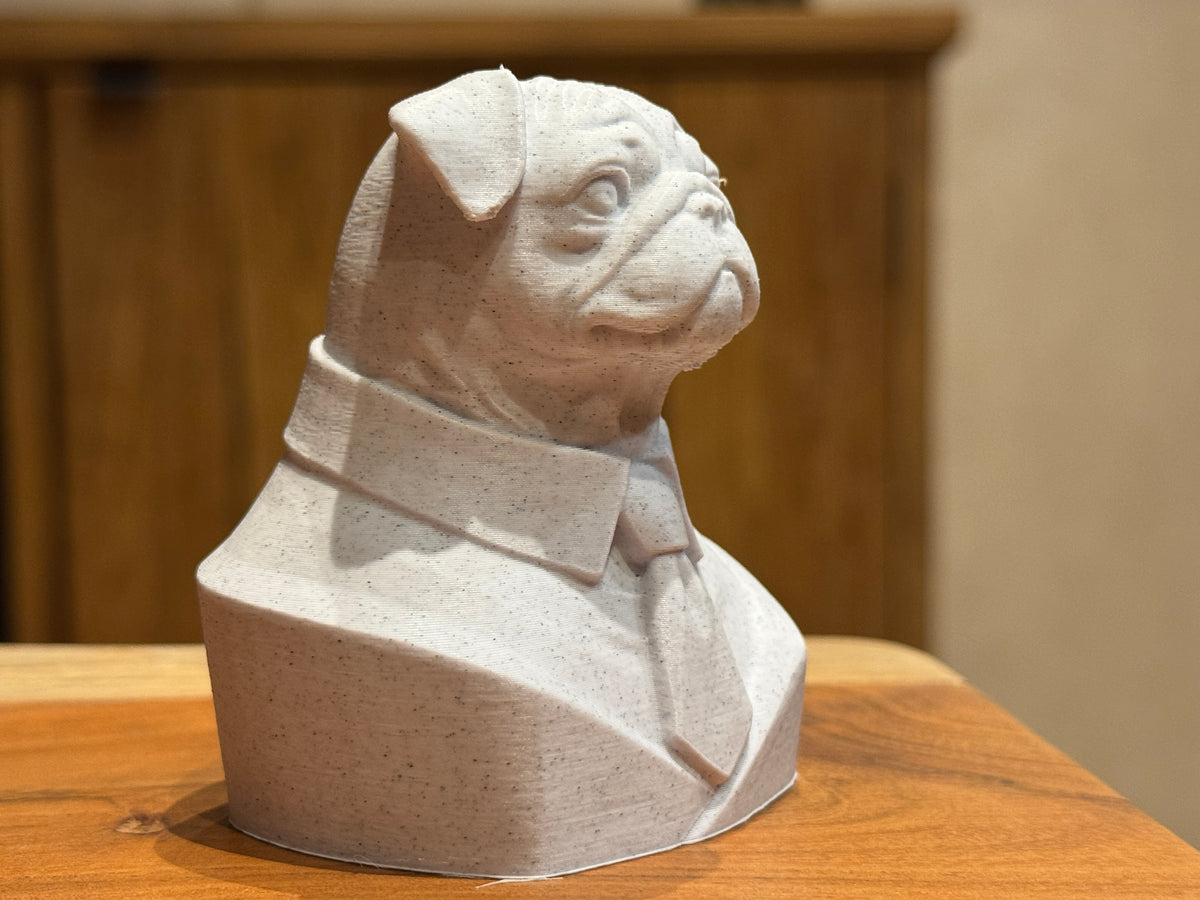 Pug Executive Bust sculpture