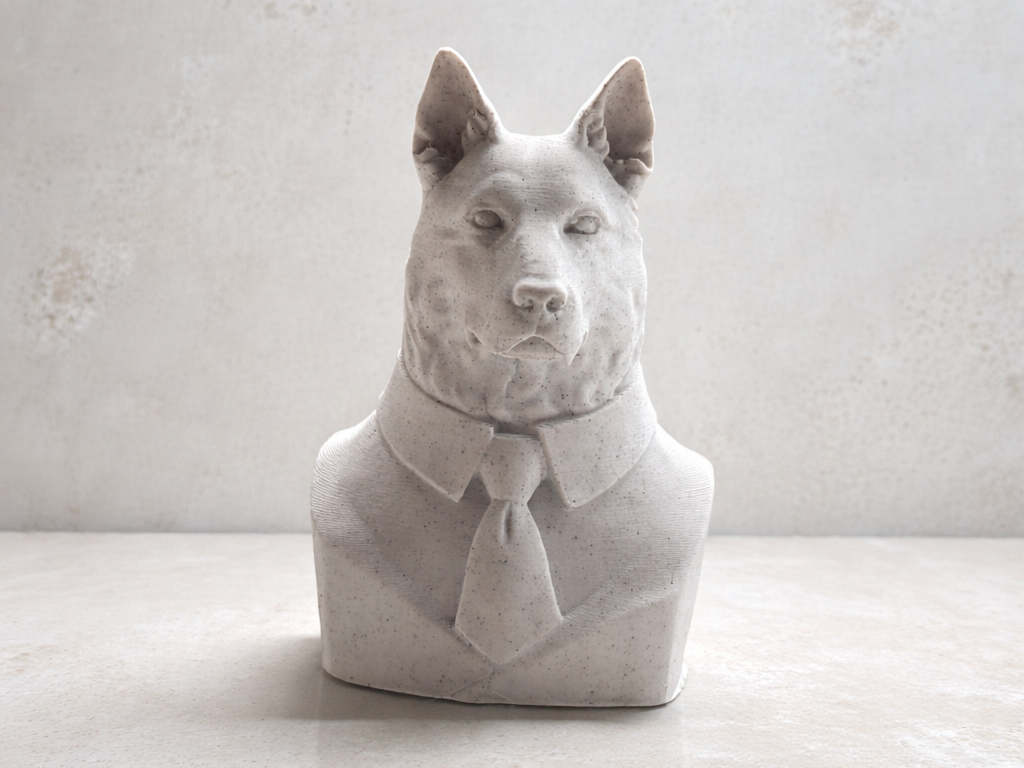 Short-Coat Shepherd Executive Bust sculpture